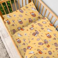 Комплект постельного белья детский Совы бежевый Zastelli