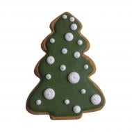 Пряники "Ялинка з білими кулями"