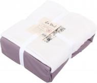 Пододеяльник Milk Violet двухсторонний 160x210 см молочный с фиолетовым La Nuit