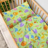 Комплект постельного белья детский 180873 Зоопарк зеленый Zastelli