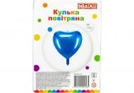 Шарик фольгированный Maxi Сердце 38x40 см синий 1 шт.