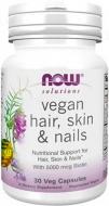 Вітамінний комплекс Now Foods Vegan Hair, Skin & Nails 30 шт./уп.