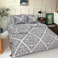 Комплект постельного белья Евро 7753 White/Black мульти Zastelli