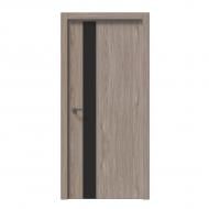 Дверное полотно IN WOOD ET-16 ПГ с черным молдингом и кромкой 800 мм ель карпатская