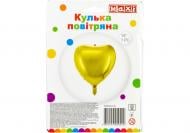 Шарик фольгированный Maxi Сердце 38x40 см золотой 1 шт.