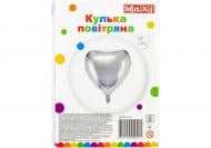 Кулька фольгована Maxi Серце 38x40 см срібний 1 шт.