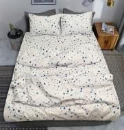 Комплект постільної білизни двоспальний Зірки на білому Zastelli