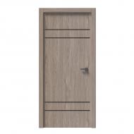Дверное полотно IN WOOD ET-03 AL ПГ с молдингом и алюминиевой кромкой 900 мм ель карпатская