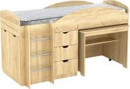 УЦЕНКА! Кровать-горка Компанит Универсал 70Х190 СМ ДУБ СОНОМА (УЦ №16)