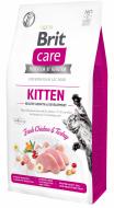 Корм сухий для котів Brit Care Grain Free Kitten HGrowth & Development здоровий ріст і розвиток з куркою та індичкою 7 кг