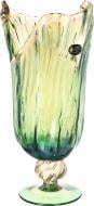 Ваза стеклянная зелено-желтая Nabil VS1225/GHNY White cristal