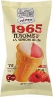 Мороженое Лімо двухслойное «Пломбир 1965» «Красные ягоды» в вафельном стаканчике 75 г