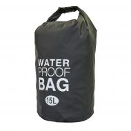 Водонепроникний гермомішок з плечовим ременем Waterproof Bag 15л TY-6878-15 (PVC) Чорний (PT0494)