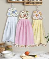 Набор полотенец Dress Flowers 3 шт. 34x50 см синий/розовый/желтый Zastelli