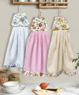 Набор полотенец Dress Flowers 3 шт. 34x50 см синий/розовый/бежевый Zastelli