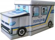 Детский пуф Українська оселя 55x26x31 см Автопарк Полиция HTA-5526-004