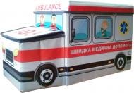 Детский пуф Українська оселя 55x26x31 см Автопарк Скорая помощь HTA-5526-005