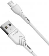 Кабель Grand-X USB-micro USB 3A Fast Сharge 1 м white (PM-03W)