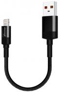 Кабель Grand-X USB-Lightning 0,2 м black (FM-20L)