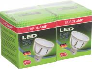 Лампа светодиодная Eurolamp 2 шт./уп. 5 Вт MR16 матовая GU5.3 220 В 6000 К ЕПЦ-LED-SMD-05536