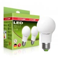 Лампа светодиодная Eurolamp 2 шт./уп. 10 Вт A60 матовая E27 220 В 3000 К MLP-LED-A60-10272