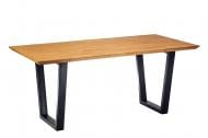 Стіл обідній BOSCO Baldr 2000x1000x750мм дуб натуральний/чорний