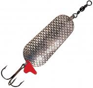 Блесна DAM Scales 30 г серебро/серебро с красной полоской 5020030