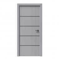 Дверное полотно IN WOOD ET-04 ПГ с черным молдингом и кромкой 700 мм сосна белая