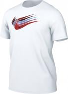 Футболка Nike M NSW 12 MO SWOOSH TEE DN5243-100 р.S білий