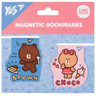 Закладки магнітні Line Friends Brown and Choco 2 шт. YES