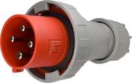 Вилка переносная с заземлением АСКОУКРЕМ UCombi 4P 125А IP67 серый с красным A0080010111