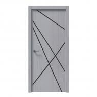 Дверное полотно IN WOOD ET-10 ПГ с молдингом и черной кромкой ПВХ 700 мм сосна белая