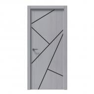 Дверное полотно IN WOOD ET-11 ПГ с молдингом и черной кромкой ПВХ 600 мм сосна белая