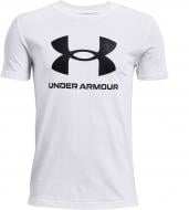 Футболка Under Armour UA SPORTSTYLE LOGO SS 1363282-100 р.M белый