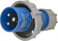 Вилка переносная с заземлением АСКОУКРЕМ UCombi 3P 16А IP67 серый с синим A0080010103
