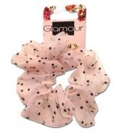 Резинка для волос Glamour розовая 417678
