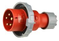 Вилка переносная с заземлением АСКОУКРЕМ UCombi 5P 32А IP67 серый с красным A0080010115