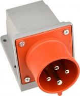 Вилка стационарная с заземлением АСКОУКРЕМ UСombi 4P 32A IP44 серый с красным A0080010138