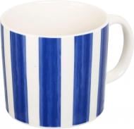 Чашка Fiora Strips Blue 455 мл фарфор 93G-068A-1381 Чашка Fiora Strips Blue 455 мл фарфор 93G-068A-1381