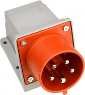 Вилка стаціонарна із заземленням АСКОУКРЕМ UСombi 5P 32A IP44 сірий із червоним A0080010140