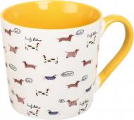 Чашка Fiora Funny Dogs yellow 370 мл фарфора 93G-005A-101 Чашка Fiora Funny Dogs yellow 370 мл фарфора 93G-005A-101