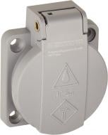Розетка силова із заземленням АСКОУКРЕМ тип F UCombi 3P 16A IP54 сірий A0080010165