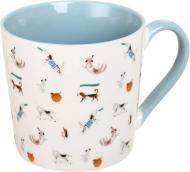 Чашка Fiora Funny Dogs blue 370 мл фарфора 93G-005B-101