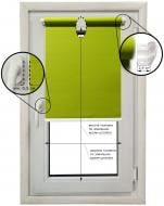 Ролета міні Декорія Льон з фіксацією на струну 104x120 см Світло-сіра