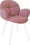 Стілець обідній Nowy Styl MICHEL HN WHITE (BOX-1) ICON-61 рожевий/білий