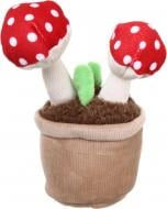 Мягкая игрушка HW Planty Pals Мухоморы в вазоне 12 см разноцветный DT250476