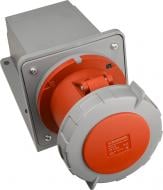 Розетка силовая стационарная с заземлением АСКОУКРЕМ UСombi 4P 125A IP67 серый с красным A0080010151