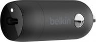 Автомобільний зарядний пристрій Belkin Car Charger 18W Power Delivery Port USB-C, black (F7U099BTBLK)