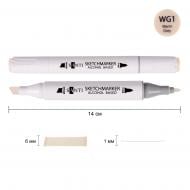 Маркер спиртовой Santi Professional SA-WG1 тепло-серый 1 390839