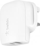 Зарядное устройство Belkin Home Charger 18W Power Delivery Port USB-C, 12W USB-A, white (F7U097VFWHT)